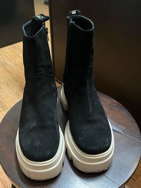 Each x Other Dollaro Platform Ankle Boots Black Size 38 Chunky Lug Sole